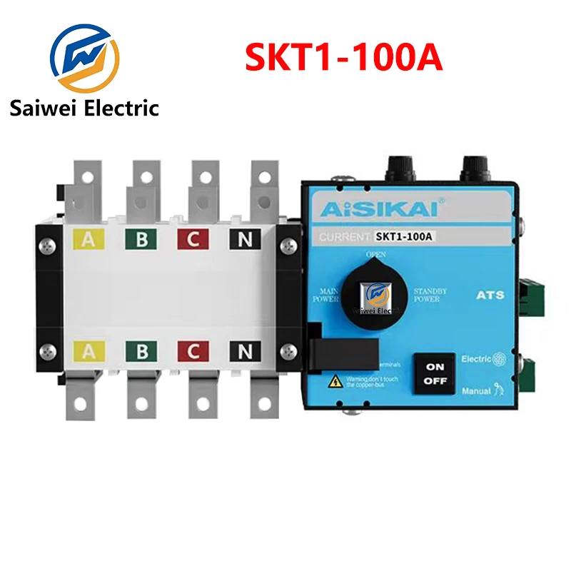 

Aisikai ATS Controller SKT1 4P 63A 100A 160A 250A Generator parts