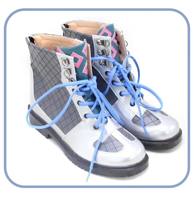 Ryushen – chaussures de Cosplay en cuir PU, bottes de carnaval d'halloween, accessoires d'anime Vtuber, accessoires de Cosplay sur mesure