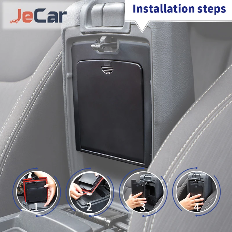 JeCar مسند ذراع السيارة صندوق التخزين المنظم ABS المواد ل جيب رانجلر JK 2011-2017 اكسسوارات السيارات الداخلية #1