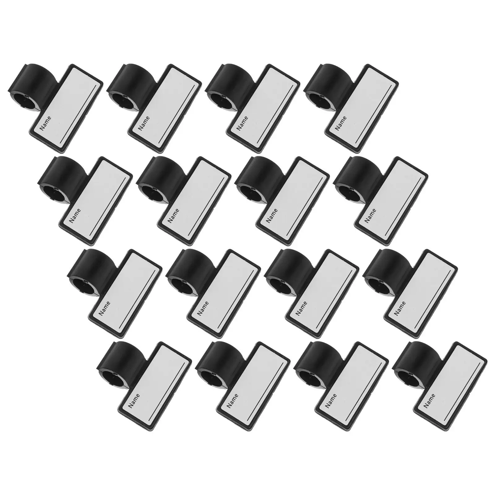 20Pcs Stethoscope Name Tags Plastic Identification Clip Blank Id Label Nurse Doctor Staff Quick Attachment Stethoscope