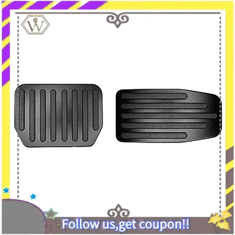 

ABXV-2Piece Parts Accessories For Tesla Model 3 Model Y Car Pedal Cover, Anti-Skid Brake Accelerator Pedal Cover