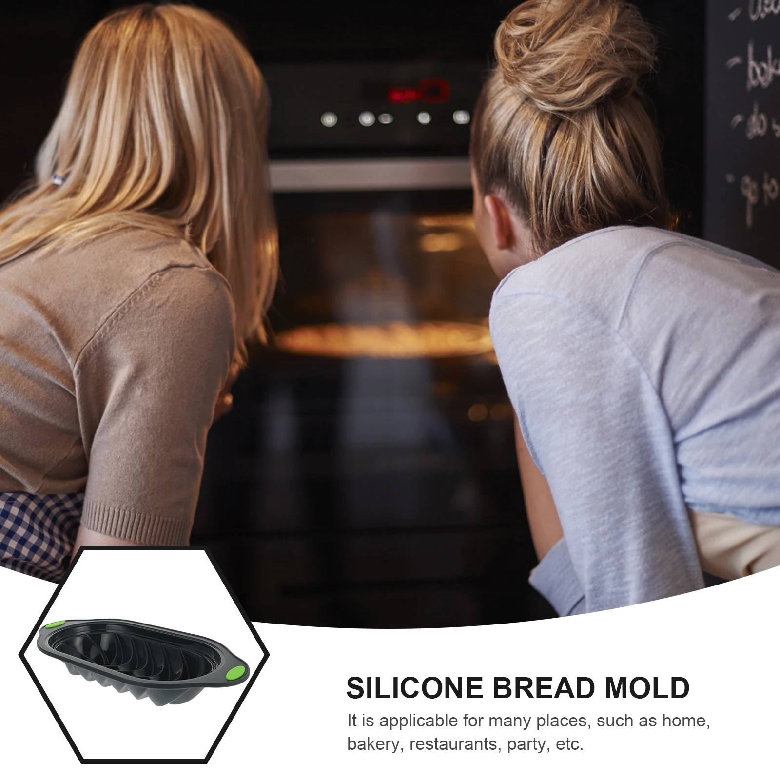 

Silicone Bread Mold Baking Cake Kitchen Mould Moulds for Pan Oven Tool Bakeware