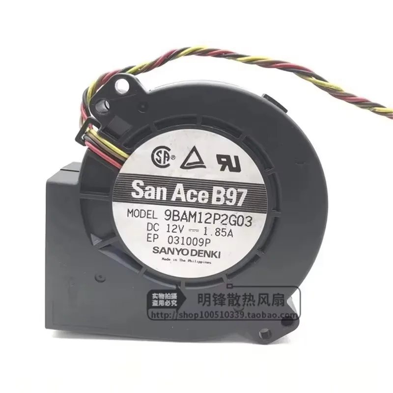 

Оригинальный вентилятор 9BAM12P2G03 12V 1.85A 9CM 9733 с высоким объемом воздушного потока, турбовентилятор для охлаждения, 4-проводной, с интеллектуальным управлением скоростью PWM