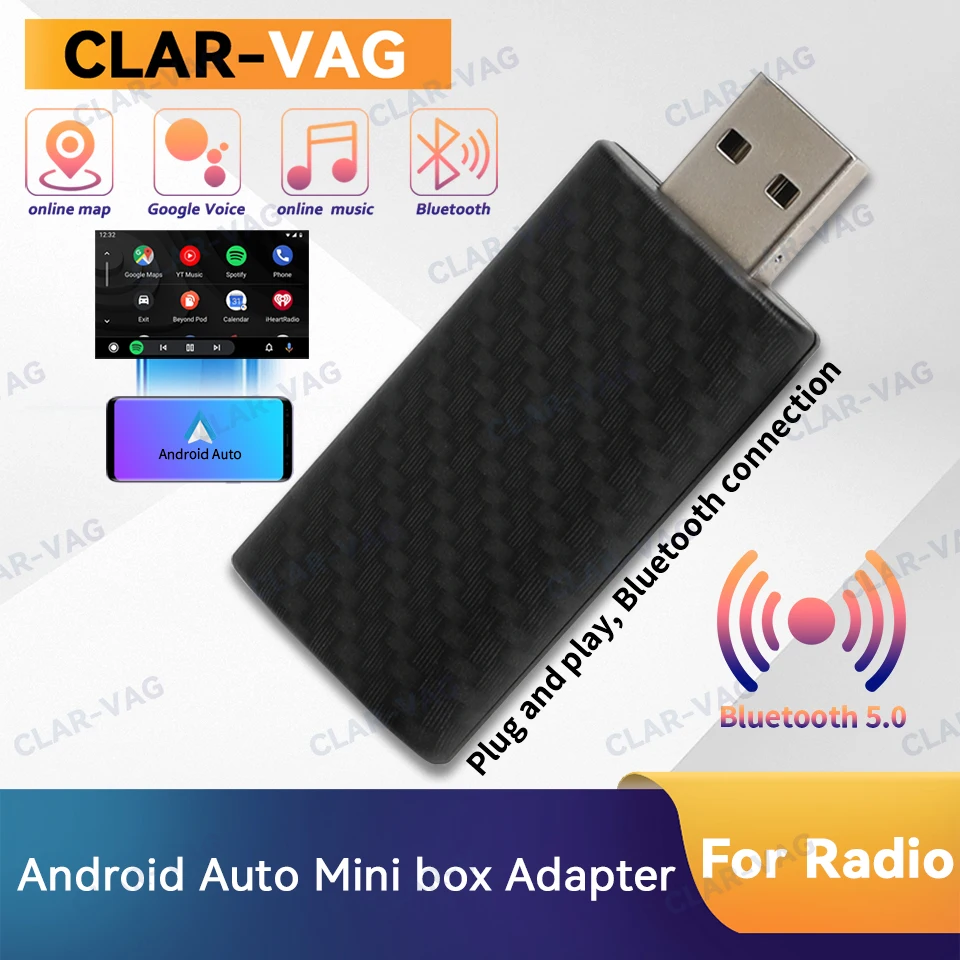 

USB Мини Android автомобильный беспроводной адаптер автомобильный OEM проводной Android авто для беспроводного автоматического подключения Plug and Play