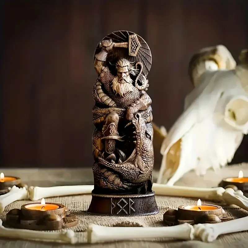 Viking Goddess Freyja Statue Norse Gods Resin Sculpture Scandinavian Pantheon Altar Heathen Asatru Decor Home Decora Accessories
