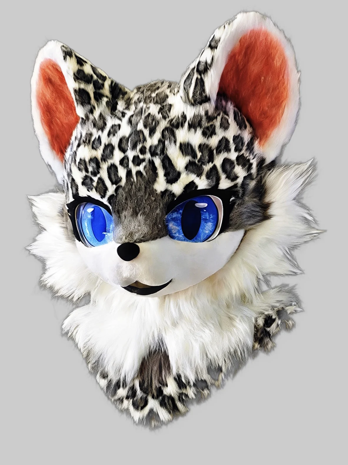 

Long-haired leopard-patterned husky doll costume for Halloween role-play cat role-play disguise wearing