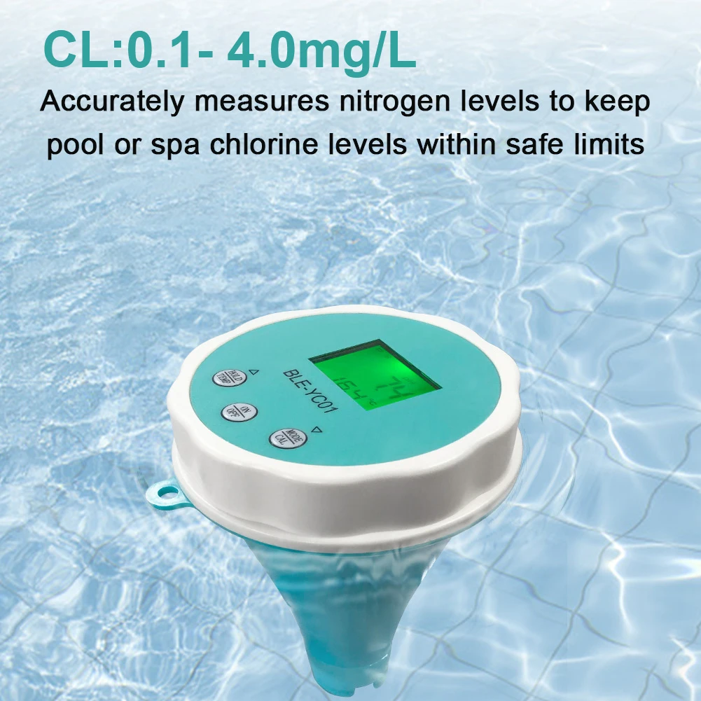 Rilevatore di qualità dell\'acqua 6 in1 PH EC TDS ORP CL calibrazione della temperatura Tester dell\'acqua di cloro APP Monitor Online per piscina