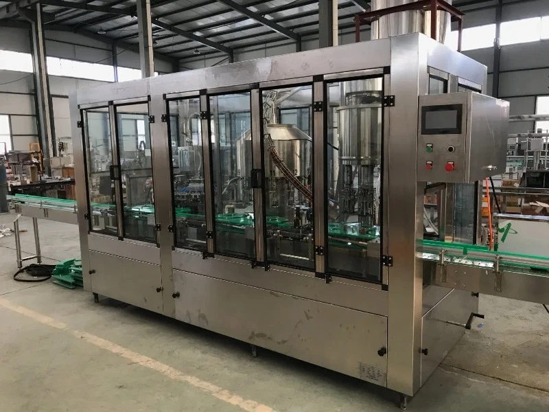 Complete Automatic 3-in-1 Washing Filling Capping Juice Wine Vodka Production Line FL Customized