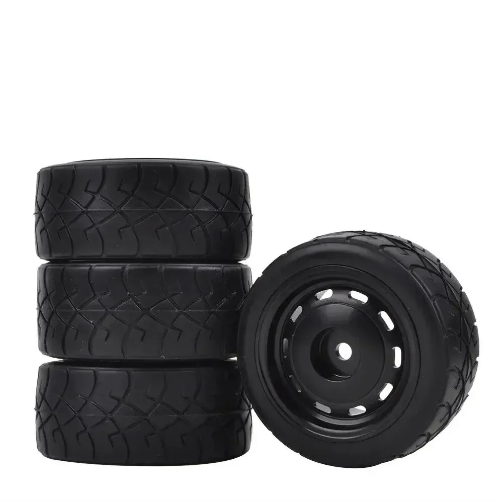 ล้อแม็กซ์อลูมิเนียมอัลลอยด์ 4 ชิ้น พร้อมยาง สำหรับรถ Tamiya Mini M03 M04 M05 M06 SW01