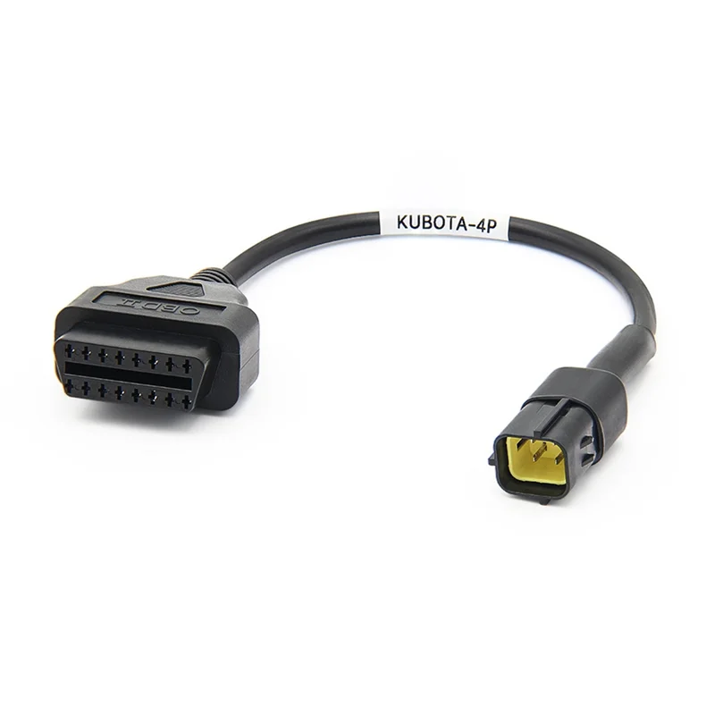 

Кабель-переходник 3824-26 OBD2 16-контактный на 4-контактный разъем для KUBOTA 4-контактный OBD2 автомобильный диагностический инструмент
