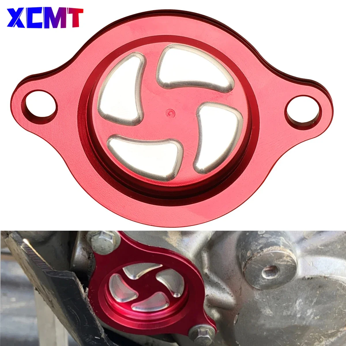 

Motorcycle CNC Aluminum For Honda Engine Oil Filter Cap Cover CRF250R CRF450R CRF 250 450 250R 450R 2009-2013 2014 2015 2016