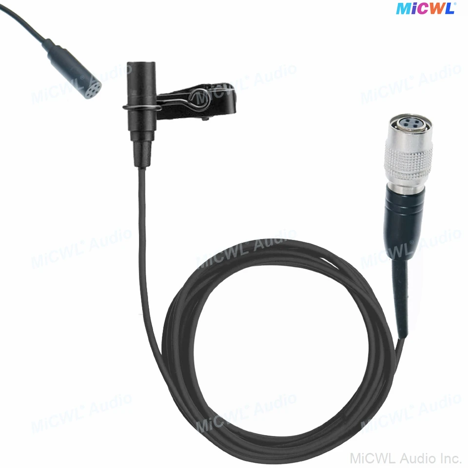 Micrófono de solapa ME2 negro para transmisores de correa de Shure ULX SLX, Sennheiser EW G3 G4, AKG, Samson, Audio-Technica, Sony 6