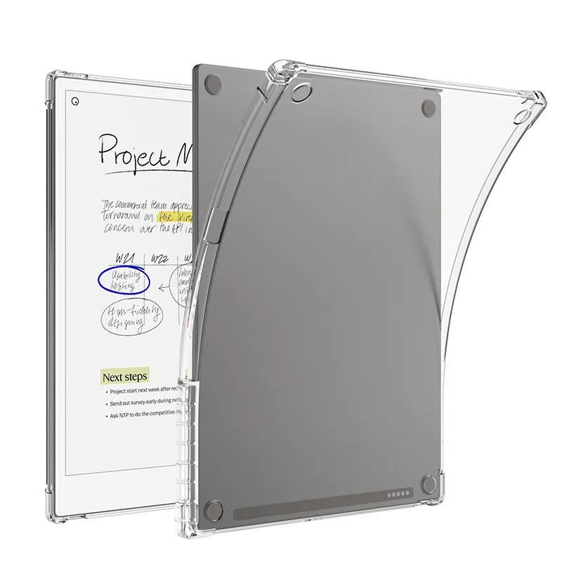 

For Remarkable Paper Pro 11.8" eBook TPU Case Clear Back Cover with 4 Shockproof Airbags