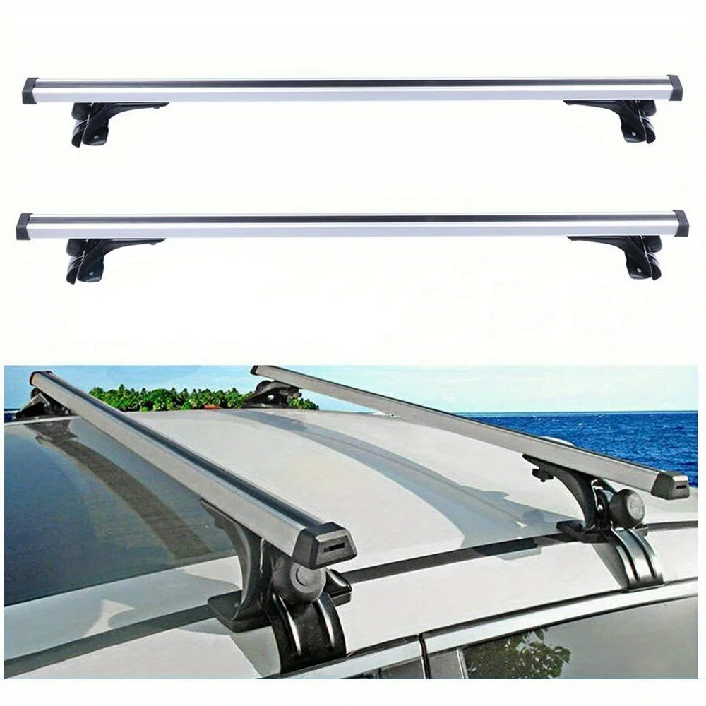 

Universal 48" Car Top Roof Rack Cross Bar Luggage Cargo Carrier w/3 Kinds Clamp