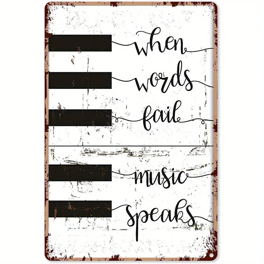Vintage Piano Keyboard Wall Art - 