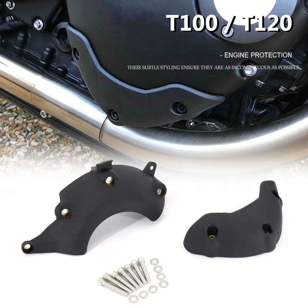 Motorcycle Engine Protector Slider Crash Protection For Bonneville T100 Black T120 Thruxton 1200 / RS Street Twin / Scrambler