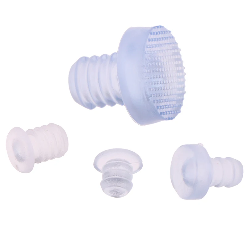 20x partículas de borracha transparente macio anti-colisão partícula buraco plug pé tubo do prego plug prateleira pé almofada poeira plug à prova de choque