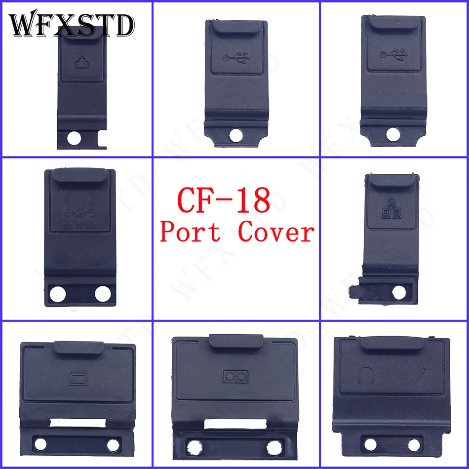 New 8Pcs Jack Cover For Panasonic Toughbook CF-18 CF18 CF 18 AC Audio DC-IN USB COM LAN Modem Mic VGA Port Cover