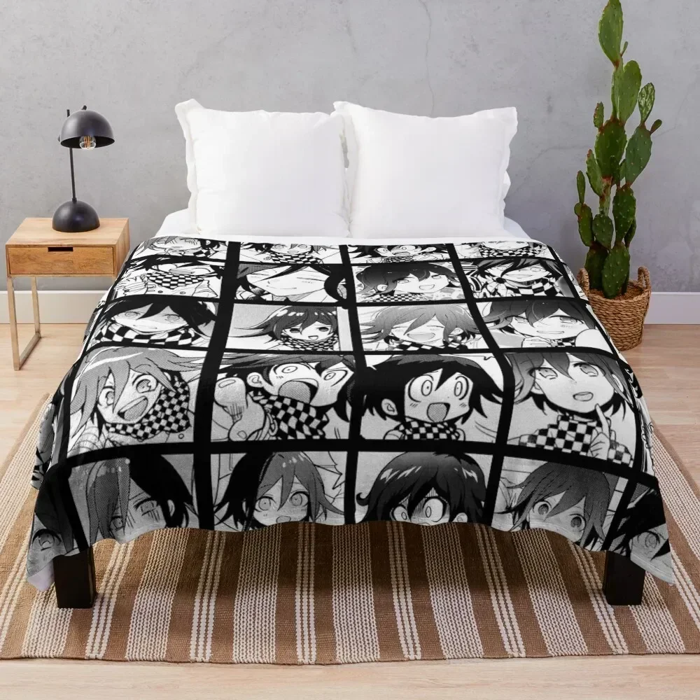 

Kokichi Manga Collection Throw Blanket Modern Design Soft Blanket for Home Decor