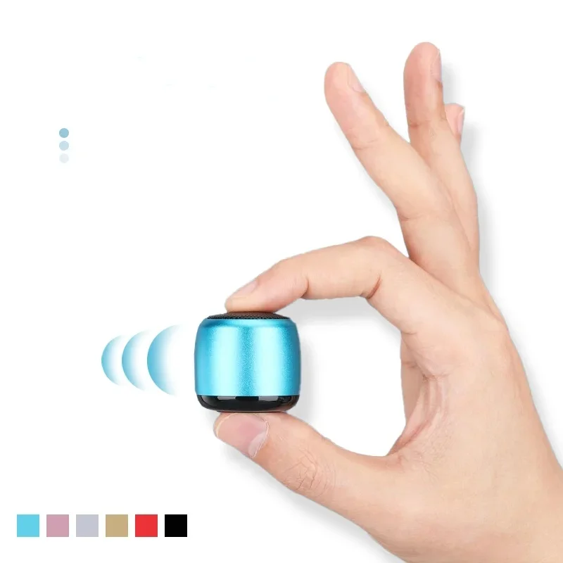 M1 Mini haut-parleur Bluetooth, Portable, Intelligent, un glisser, deux petits canons en acier, caisson de basses sonore sans fil en métal