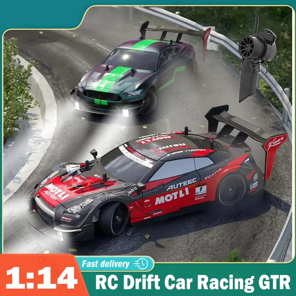 

1:14 4WD RC Drift Car Racing 2.4G Remote Control Car Four-wheel Drive Remote Control Drift Car GTR Model Remote Control Car Toy
