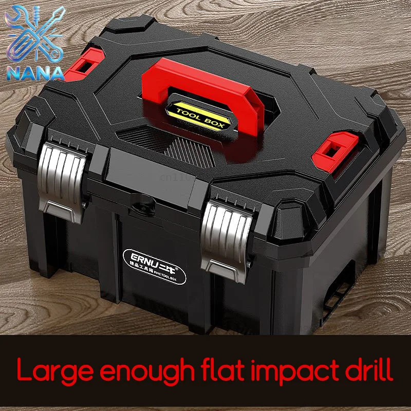 1/2Pcs Industrial Grade Tool Box Organizer, Heavy Duty Shockproof Hardware Toolbox, Stackable Waterproof Storage Case Set