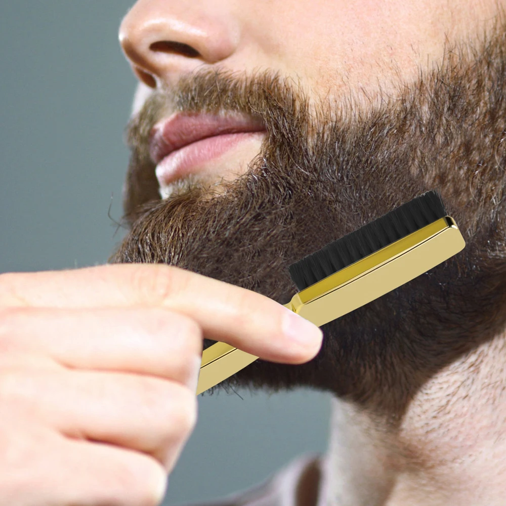 Salon Hair Clean Brush Design Hair Cleaning Neck Brush Ring Beard Brush Hair Stylist Styling Shaving Brush For Men