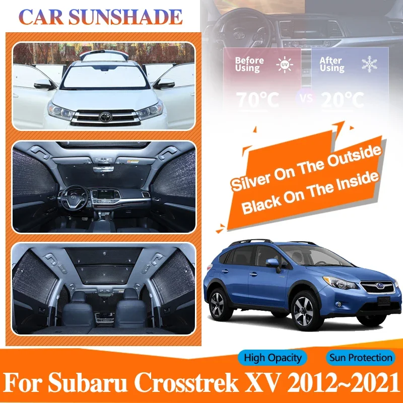 Full Cover Sunshade For Subaru Crosstrek XV GP GT 2012~2021 2020 Car Anti-UV Protection Windshield Window Visor Car Accessories