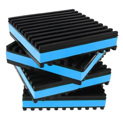 4pcs Rubber Anti-Vibration Pad for HVAC Air Compressor Washer Dryer Air Conditioner Units with EVA Center Isolation Pads Tools