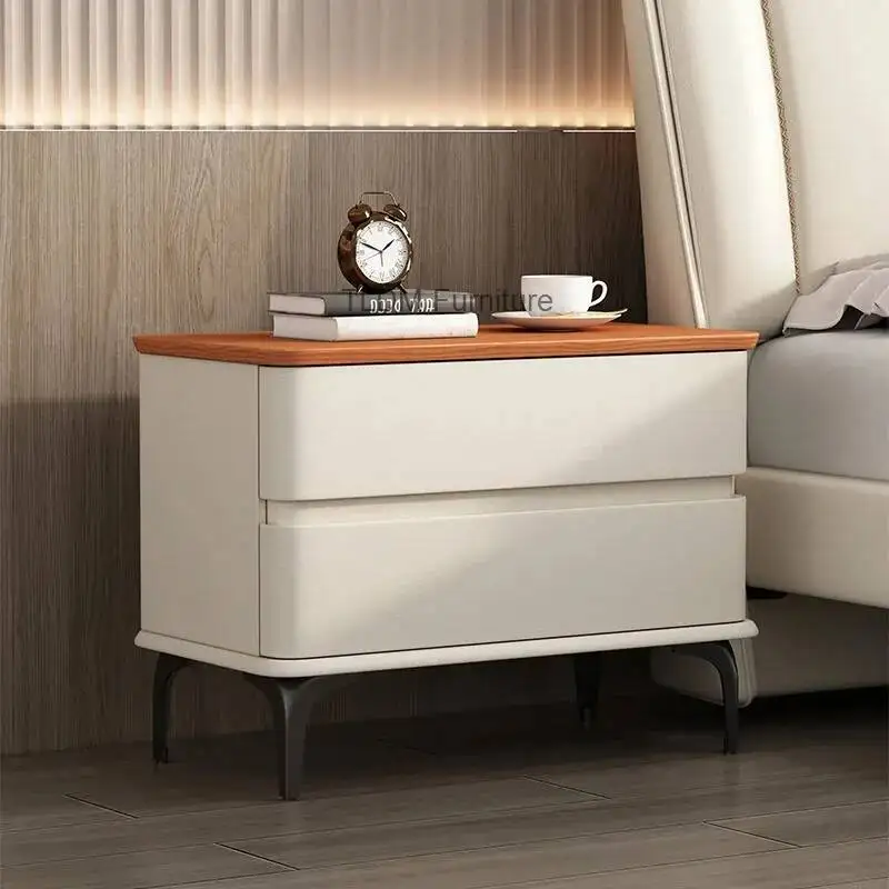 Modern Aesthetic Nordic With Premium Glamour Bedside Bedside Tables Table Simple Drawers Mesitas De Noche Bedroom Furniture