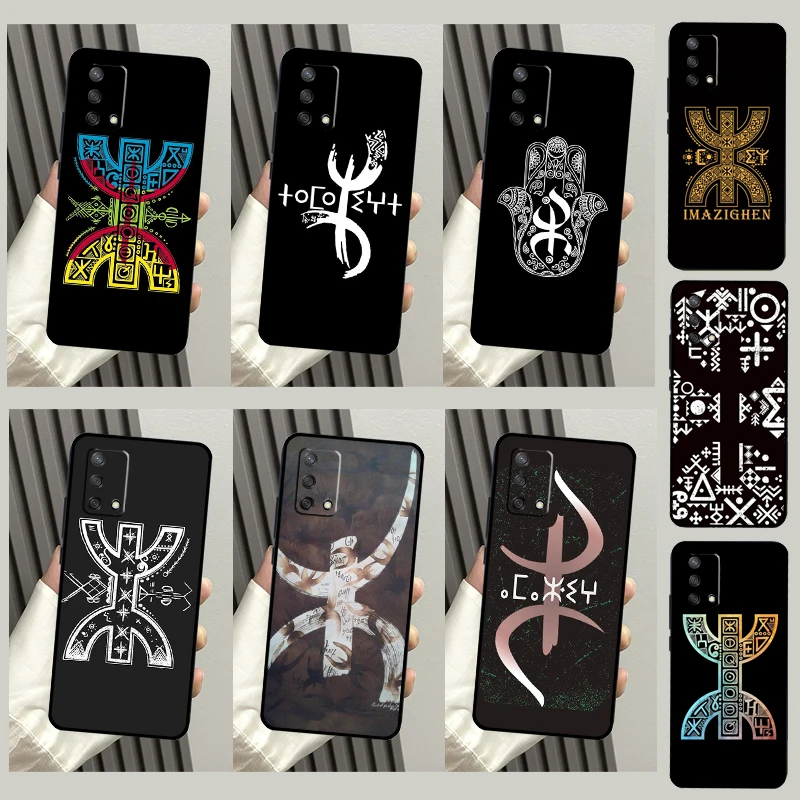 Amazigh-베르베르 플래그 케이스, OPPO A91 A93 A96 A76 A16 A15 A17 A5 A9 A53 A52 A72 A77 A54 A74 A94 A54S A53S 용