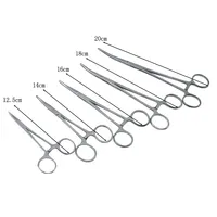 Stainless Steel Hemostatic Clamp Arterial Forceps Surgical Forceps Pet Hemostat Locking Nipper Straight/Elbow Fishing Pliers