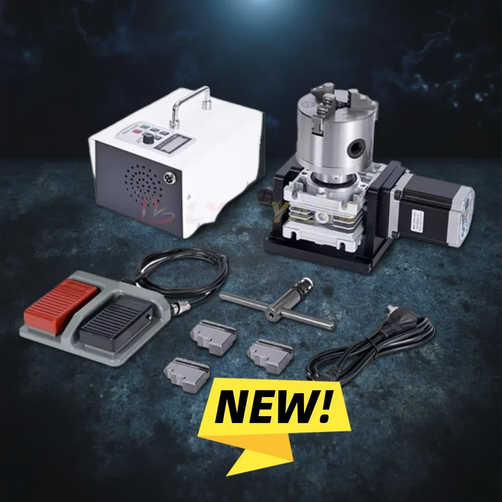 Automatic Speed Control Rotary Table Positioner Mold Welding Argon Arc Handheld Laser Ring Seam Chuck Worktable System Base