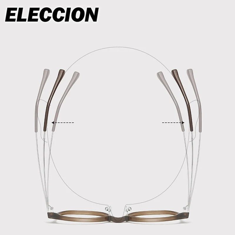 ELECCION وصفة طبية قصر النظر الشيخوخي قصر النظر نظارات للقراءة إطار النساء الرجال مرنة النظارات البصرية متعددة البؤر