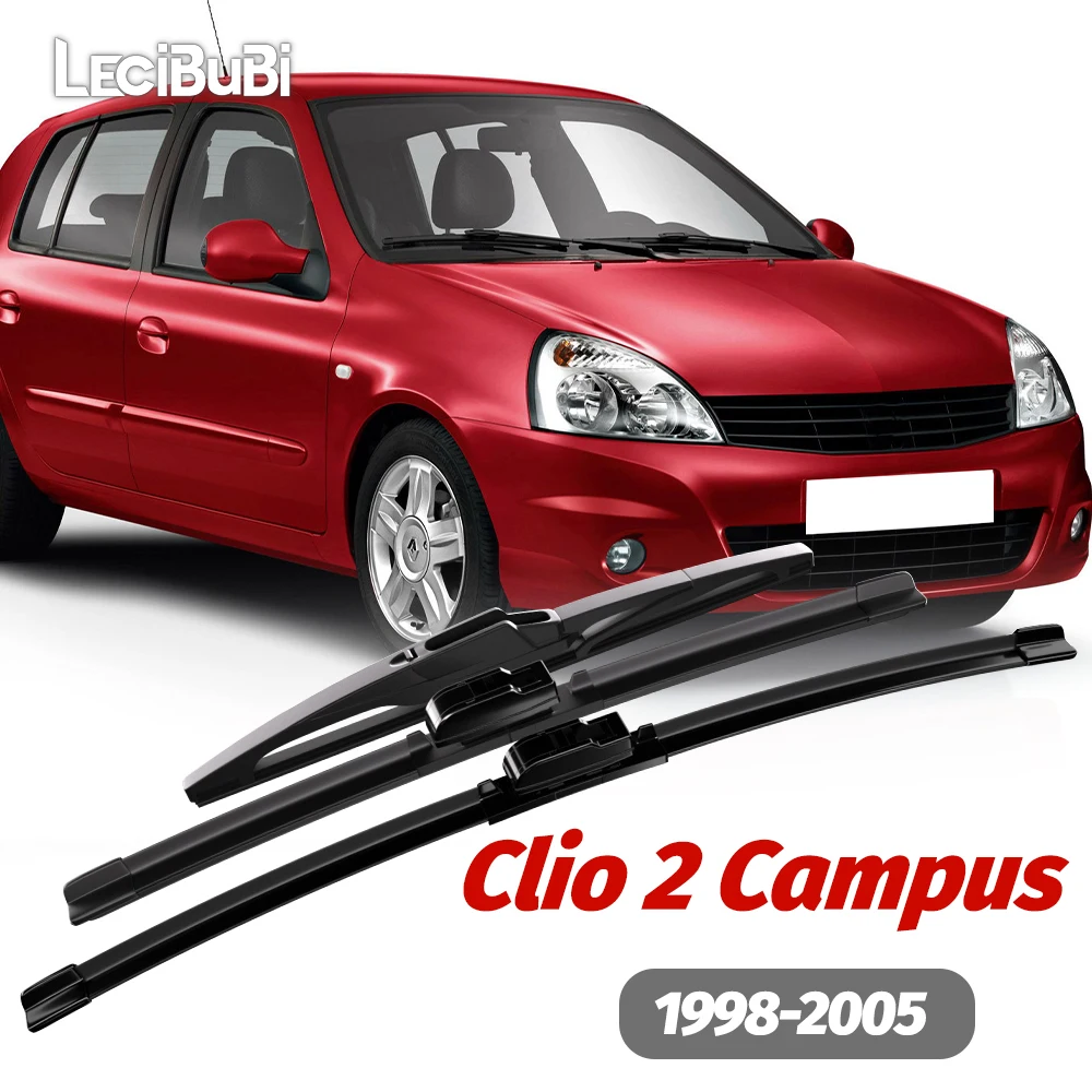 1 Juego de limpiaparabrisas delantero y trasero, limpiaparabrisas para Renault Clio 2 Campus 1998-2005 2000 2001 2002 2003, accesorios