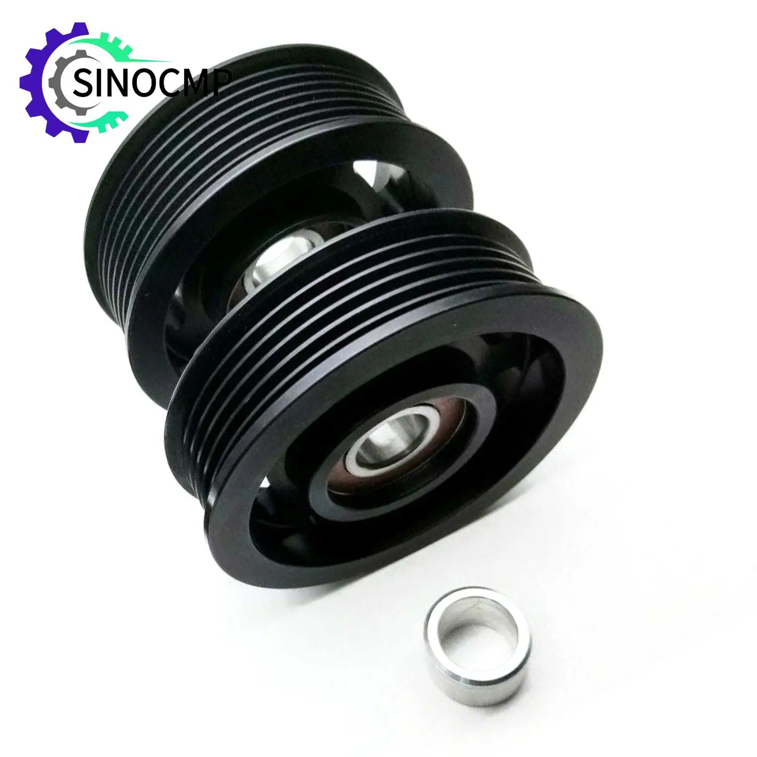 1Set Supercharger Double Pulley Drive Belt Idler Pulley 1132020419 for M113k CLS55 SL55 S55 G55 E55 Mercedes AMG Car Parts