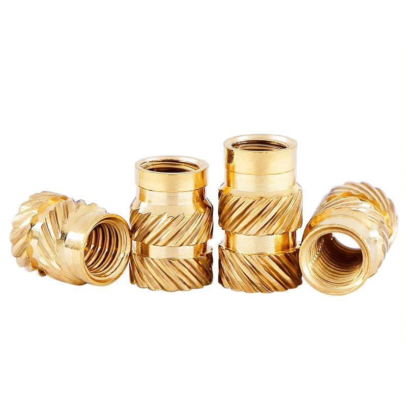 Heat Brass Insert Nut M1 M1.4 M1.6 M2 M2.5 M3 M4 M5 M8 Knurled Thread Nutsert Hot Melt Injection Molding Embed 3d Printer Nut
