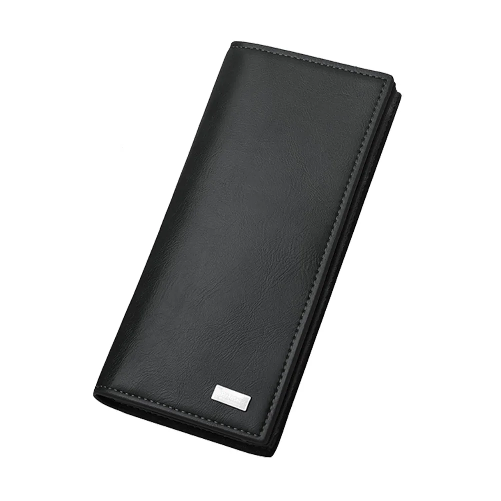 

Sturdy Mens Long High Capacity Slots Design Portemonnaie Large Soft PU Retro Style Composite Surface