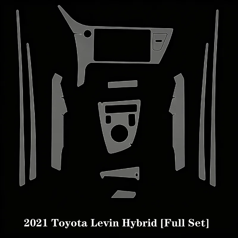 For 2021 Toyota Levin Hybrid interior modification film center console gear shift film navigation screen protective film