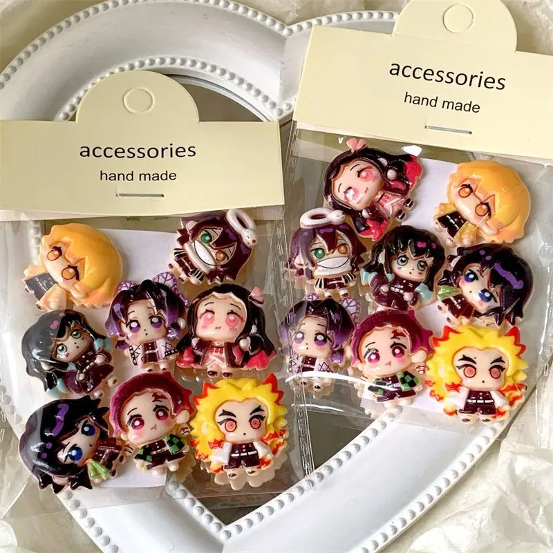 Demon Slayer Accessories Seamless Dot stickers, Nezuko Water Cup stickers, Zenitsu Car stickers, Anime Gel Glue DIY Materials view 5