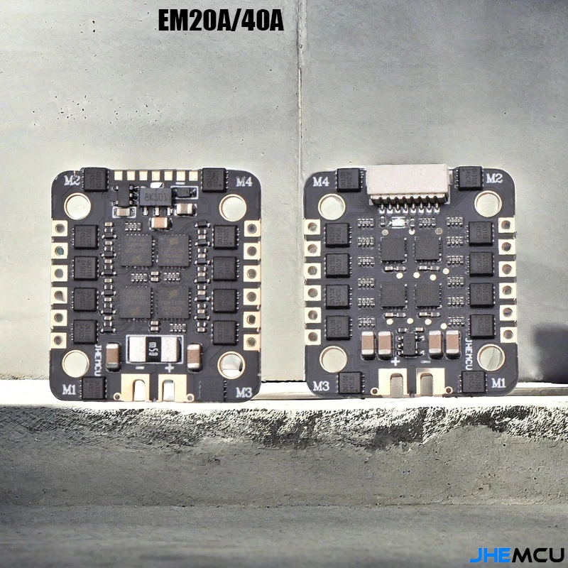 JHEMCU EM40A 40A BLheli_S 4-in-1 Borstelloze ESC 2-6S DShot600 20x20mm voor RC FPV Racing Drone Quadcopter DIY Onderdelen