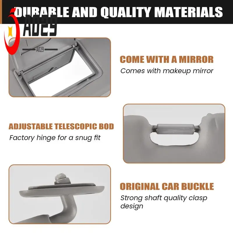 

A029-Car Sun Visor For HYUNDAI GETZ CLICK 2002-2012 Car Front Sunvisor Cover Sunshade Shade With Mirror