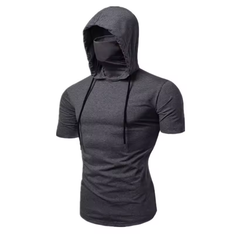 Gym Thin Hoodie Short Sleeve