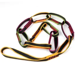 Equipamento de escalada ao ar livre, Downhill formando anel Sling, Daisy Chain, Daisy Rope, Nylon Personal Anchor System