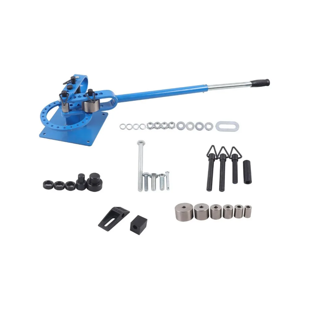 

НОВЫЙ Ручной трубогиб, 1-3 дюйма, для тяжелых условий эксплуатации, для гибки труб, плоских прутков, гибочный станок для тормозных тросов, 7 насадок, компактный гибочный станок для металла