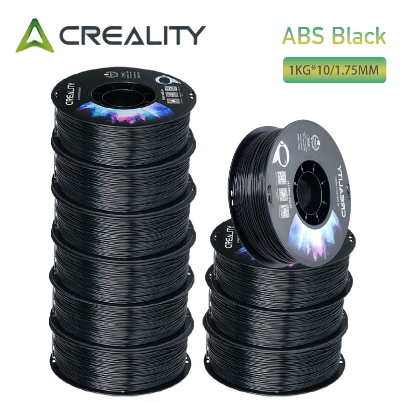 CREALITY Officieel ABS Filament 1.75mm 10KG, Geoptimaliseerd voor Ender 3/Ender 5/CR-10 Sets, Hoge Slagvastheid & Precisie