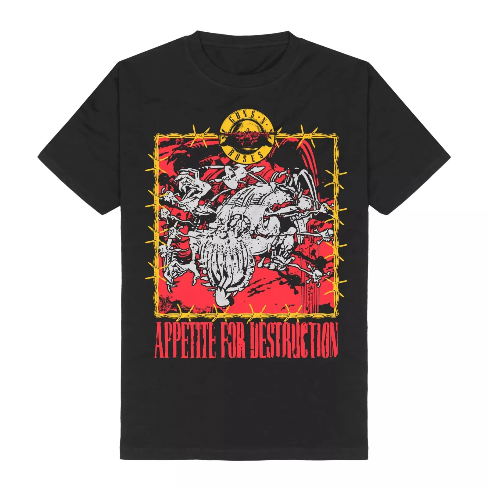 

GUNS N´ROSES - Appetite for Destruction Creature T-Shirt American Band Singer T-shirt Men Street Short-sleeved Women Cotton Top