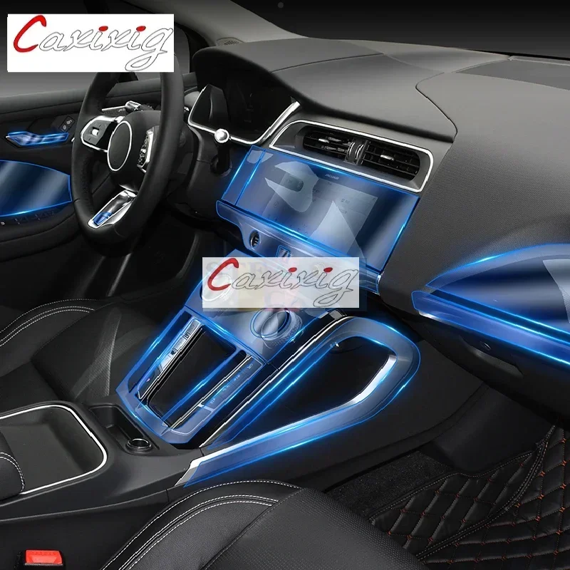 For Jaguar I-PACE 2020-2022Car Interior Center console Transparent TPU Protective film Anti-scratc Repair film Accessories Refit