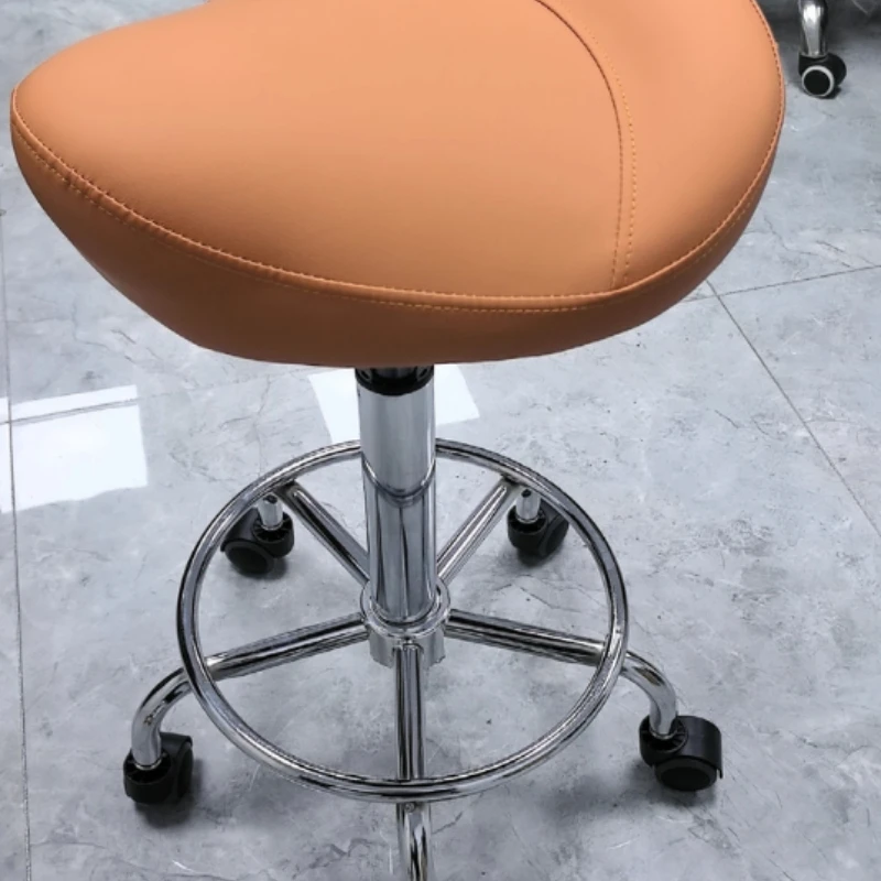 مقعد مرتفع للطاولة الأمامية، كرسي سرج مريح، مقعد رفع للطهي في المطبخ، مقعد مسند ظهر منزلي، مقعد بار