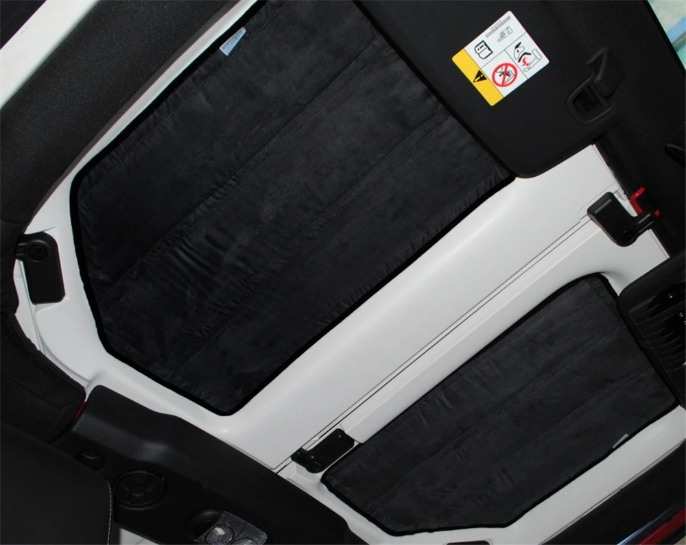 Sound Heat Insulation Pad for Jeep Wrangler JK 4-Door 2012-2017 Car Hardtop Rear Window Ceiling Roof Heat Insulation Cotton Kits